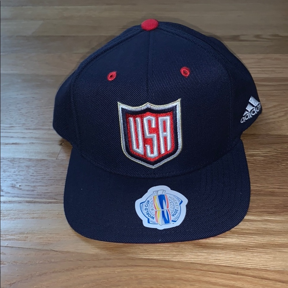 Adidas Team USA Snap Back World Cup of Hockey 2016